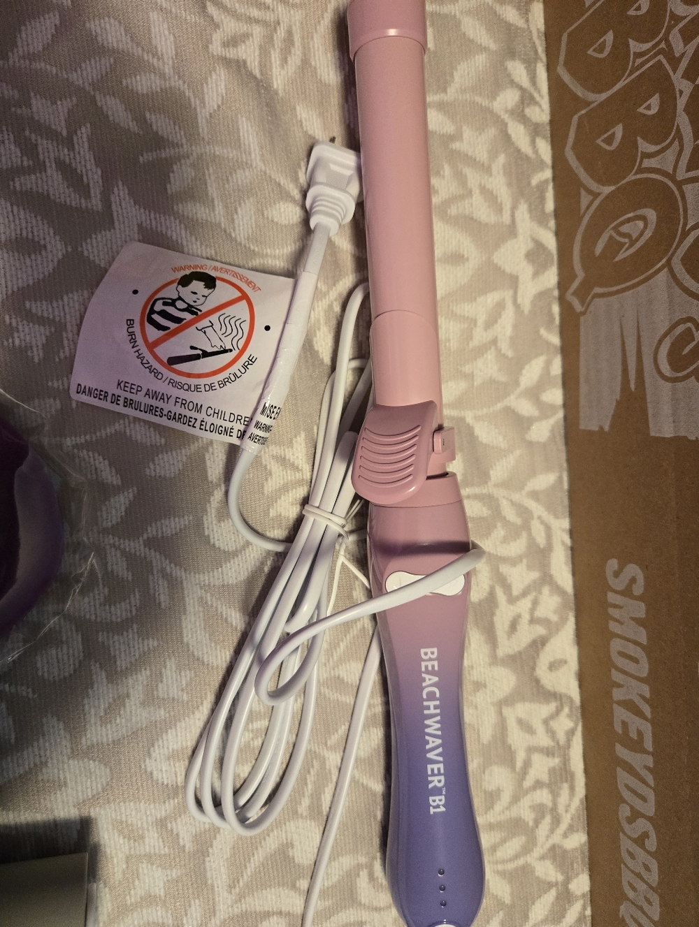 Beachwaver B1 Gradient Pink to Lavender Curling Iron